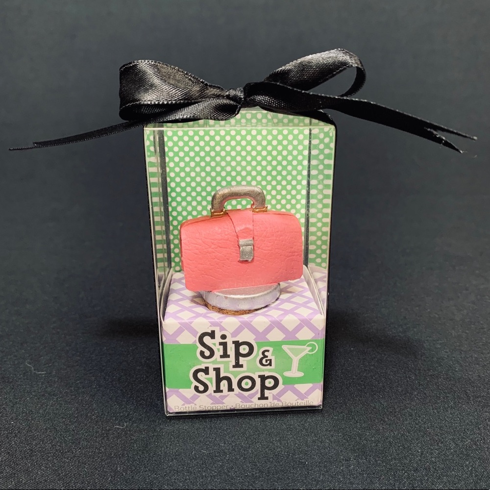 Cork Wine Stopper Pink Hand Bag